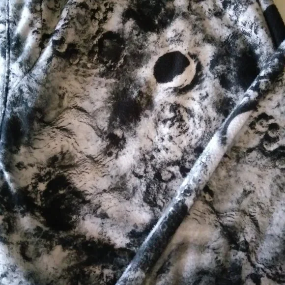 CARBON Mens L MOON JOGGERS BLACK & WHITE PANTS bottoms - Picture 13 of 15